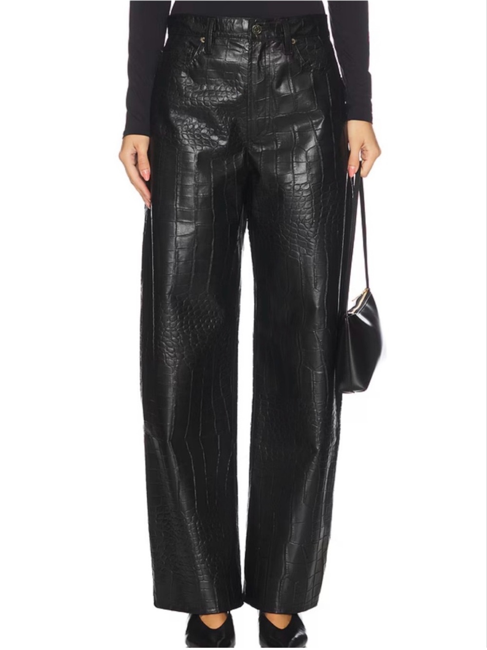NWOT Agolde Arc Jeans Croc Pattern
